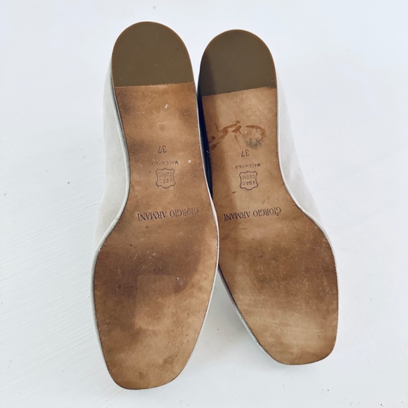 Giorgio armani flat suede size 37 - Picture 5 of 9